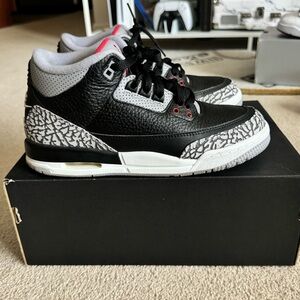 Jordan Kids Black Grey White Elephant Print Sneakers